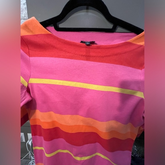 Talbots Small Petites Slipon multi colored striped dress - Picture 3 of 7